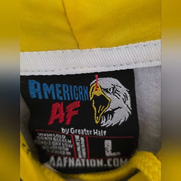 Black and Gold Graphic Men's Hoodie - Picture 3 of 5